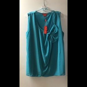 🌟 Plus Tank with Chiffon Overlay